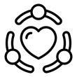 © ylivdesign - True friendship icon. Outline true friendship vector icon for web design isolated on white background