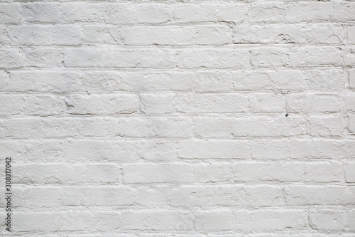 Cuadros en Lienzo Rustic style painted white brick wall background