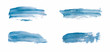 © Millaly - Blue brush stroke watercolor texture. Abstract watercolor washes. Trendy background for banner, flyer, poster, save the date, greeting, wedding invitation