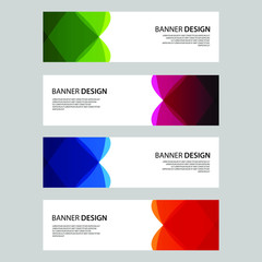 Vector Abstract design banner web template