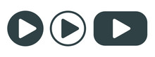 Player Button Set Icon Sign – Vector