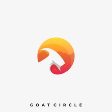 Goat Space Illustration Vector Template