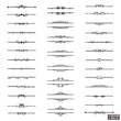 © Владимир Шерстнев - Set of decorative swirls dividers. Ornamental decorative elements.