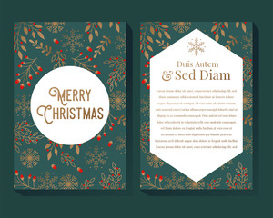 Sticker - Christmas Greeting Illustration Design Template