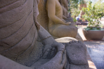 buddha model in thailand temple