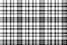Diagonal Black White Check Plaid Seamless Pattern