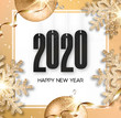Vector New Year 2020 card