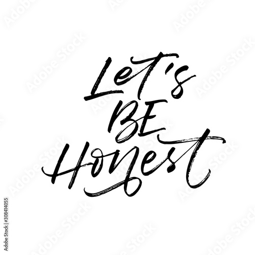 Photographie Let's be honest postcard