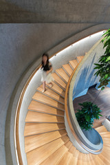 Poster - Spiral staircase, viewed from top