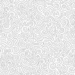 Black and White Hand Drawn Doodle Swirls, Swashes Vector Seamless Pattern. Whimsical Decorative Print Background