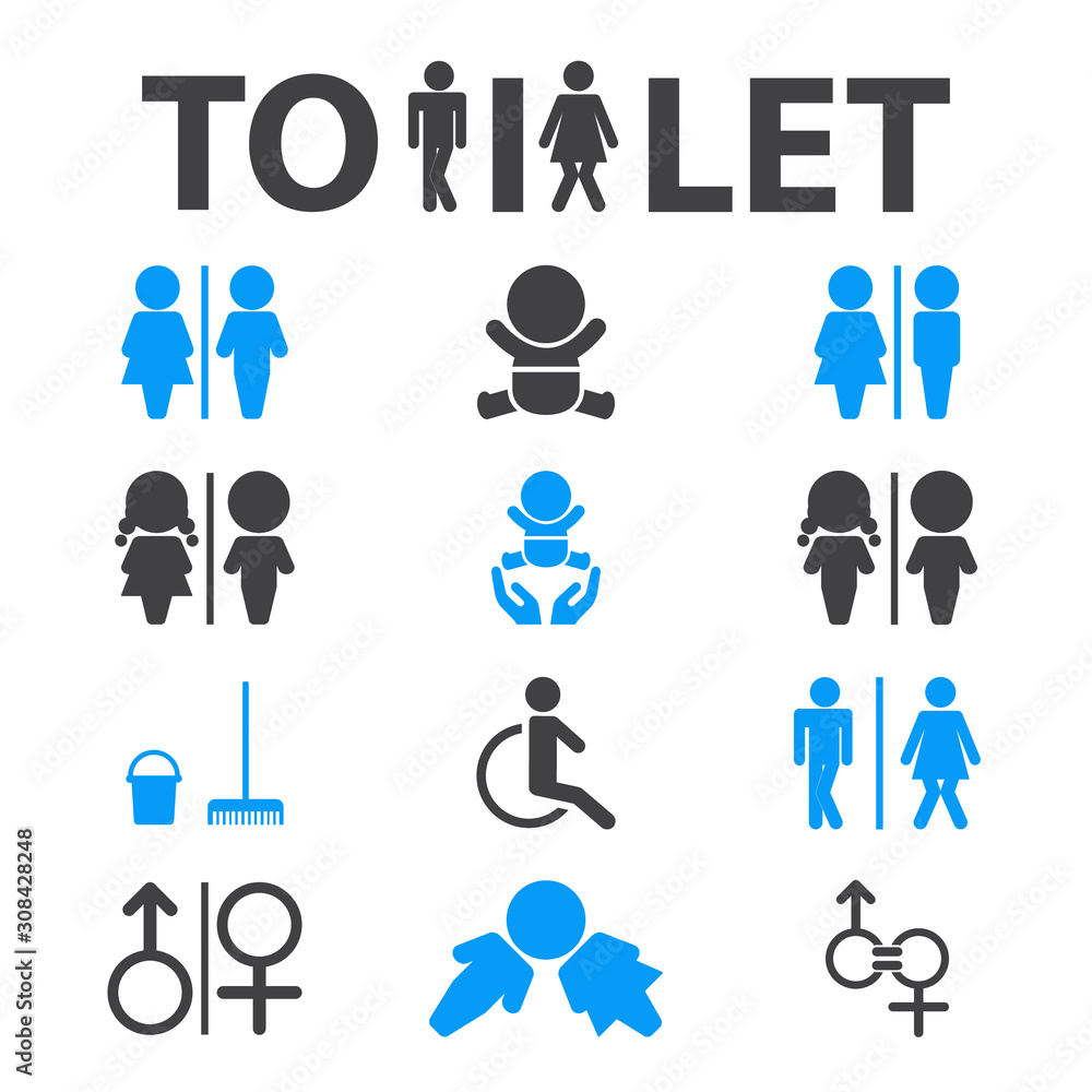 icon,women,bathroom,men,toilet,public restroom,symbol,people,vector ...
