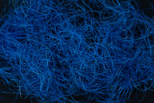  Blue Classic Color. 2020 Color. .fiber On A Black Background. Background, Structure.