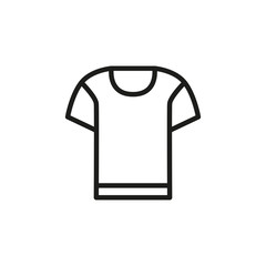 Poster - Simple t-shirt line icon.