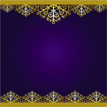 Gold And Purple Vintage Background