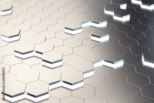 Creative digital honeycomb wallpaper.