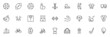 © Marina - SPORT vs FITNESS line thin icons set. Vector illustrations collection EPS10.