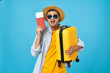 Wall Mural - tourist with map