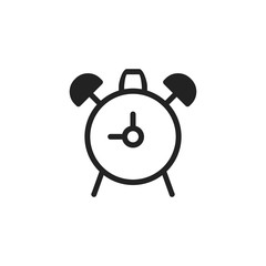 Alarm clock icon. Timer symbol. Logo design element