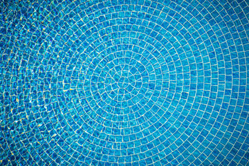 Wall Mural - swimming pool bottom caustics ripple and flow with waves background or texture