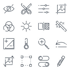 Leinwandbilder - Creativity set icon template color editable. Creativity pack symbol vector sign isolated on white background icons vector illustration for graphic and web design.