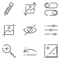 Aufkleber - Creativity set icon template color editable. Creativity pack symbol vector sign isolated on white background icons vector illustration for graphic and web design.
