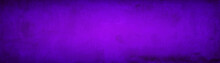 Purple Background Texture Paper Or Banner Design In Deep Purple Color With Watercolor Paint Stains And Black Vintage Border Grunge