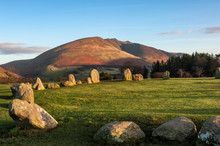 Castlerigg Stone Circle, Saddleback (Blencathra) Behind, Keswick, Lake District National Park, Cumbria