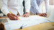 © Cavan Images - Engineer meeting for architectural project