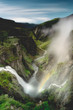 Voringsfossen waterfall, Eidfjord, Hordaland county