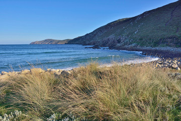 Wall Mural - Moreira beach in Muxia. Galicia, Spain This beach is one of the wildest spots on the hiking trail called 