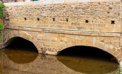 Sticker - La Marle river in Vannes, Brittany, France