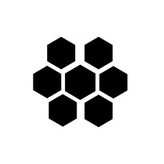 Wall Mural - Honeycomb Icon Flat Vector Illustration