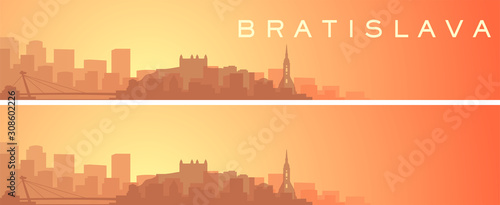 Bratislava Beautiful Skyline Scenery Banner