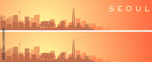 Seoul Beautiful Skyline Scenery Banner