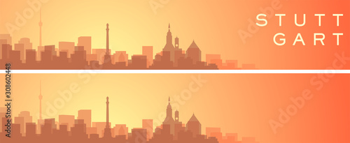 Stuttgart Beautiful Skyline Scenery Banner