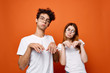 © SHOTPRIME STUDIO - young couple in t-shirts chatting