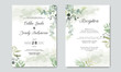 © agnetart - beautiful and elegant floral wedding invitation
