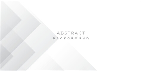 White Grey Silver Box Rectangle Abstract Background Vector Presentation Design