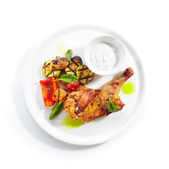 Sticker - Tapaka or Tabaka Chicken with Grilled Vegetables