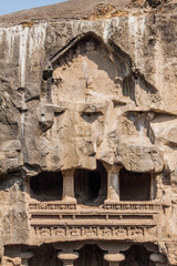 Wall Mural - Carvings at Kailasa Temple in Ellora, Maharasthra state, India