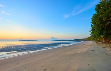 Wall Mural - East coast of Palawan (Philippines) at sunset. Peaceful area with almost no tourism, next to Roxas.