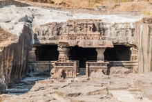 Jain Cave Number 33 In Ellora, Maharasthra State, India