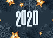 Abstract New Year 2020 banner design