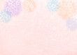桜模様の和紙テクスチャ背景素材-ピンク色