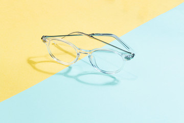 Sticker - Cool and creative Eyeglasses with colorful background