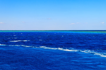 View of the Red sea in Hurghada, Egypt