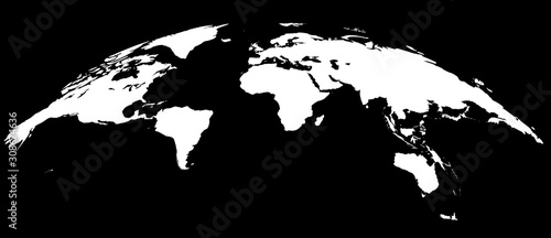 白黒世界地図 合成加工用 ヨーロッパ中心 Stock Illustration Adobe Stock