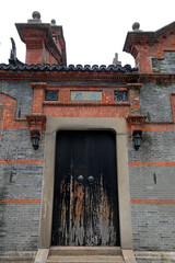 Poster - Wooden doors on buildings