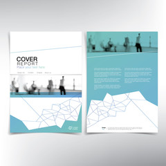 Wall Mural - business cover page, vector template