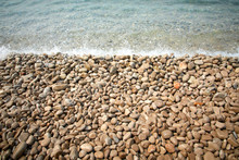 Pebbles On The Beach In The Montenegro